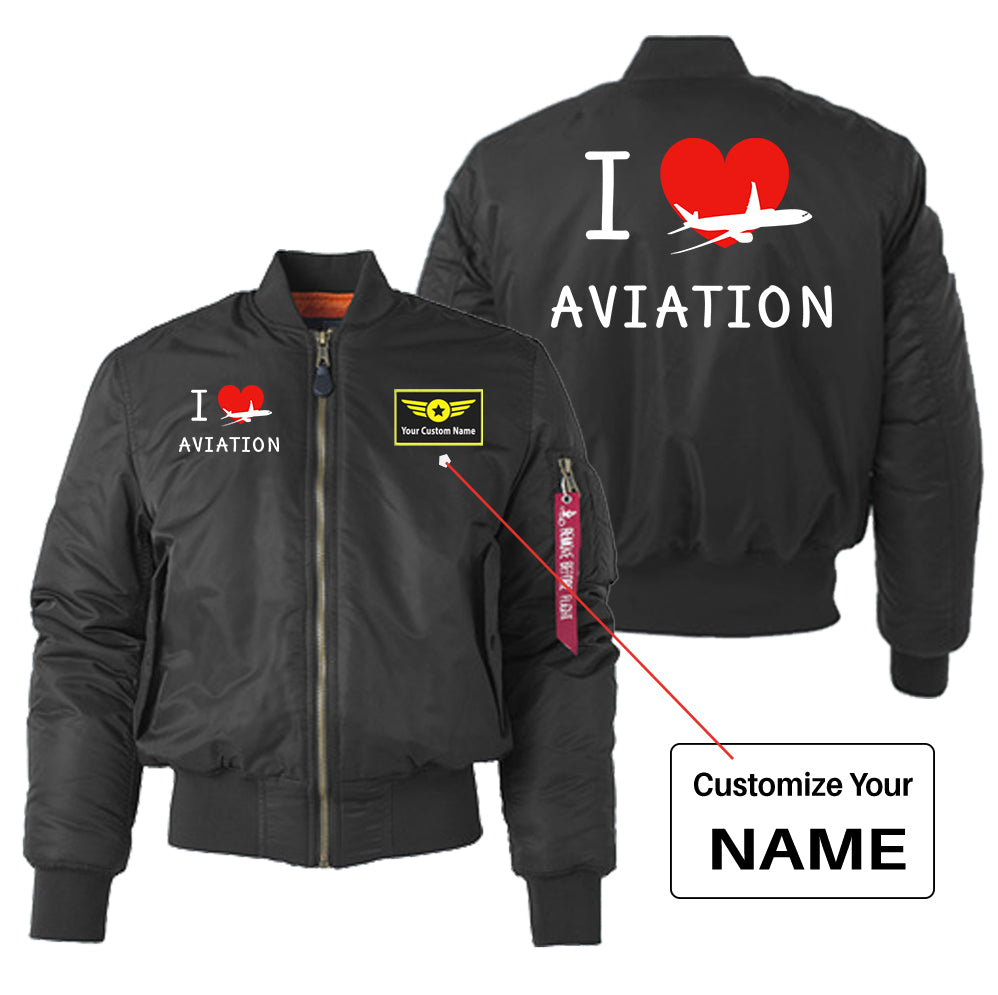 I Love Aviation Designed "Women" Bomber Jackets
