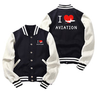 Thumbnail for I Love Aviation Designed Baseball Style Jackets