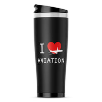 Thumbnail for I Love Aviation Designed Travel Mugs