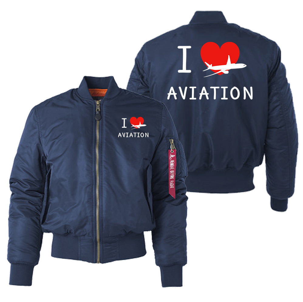 I Love Aviation Designed "Women" Bomber Jackets
