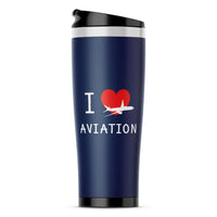 Thumbnail for I Love Aviation Designed Travel Mugs
