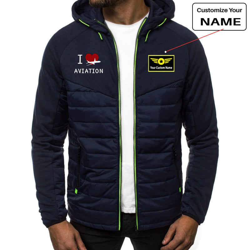 I Love Aviation Designed Sportive Jackets