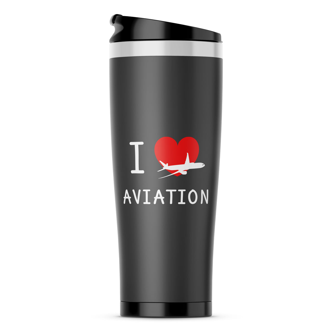 I Love Aviation Designed Travel Mugs