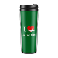 Thumbnail for I Love Aviation Designed Travel Mugs
