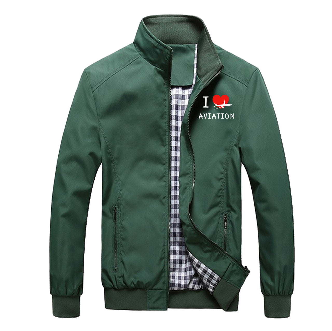 I Love Aviation Designed Stylish Jackets