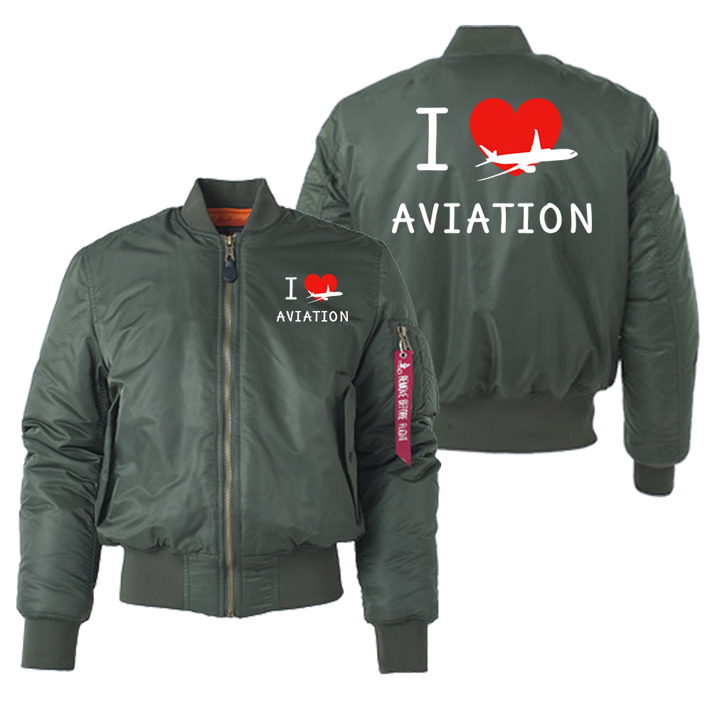 I Love Aviation Designed "Women" Bomber Jackets