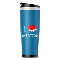 Thumbnail for I Love Aviation Designed Travel Mugs