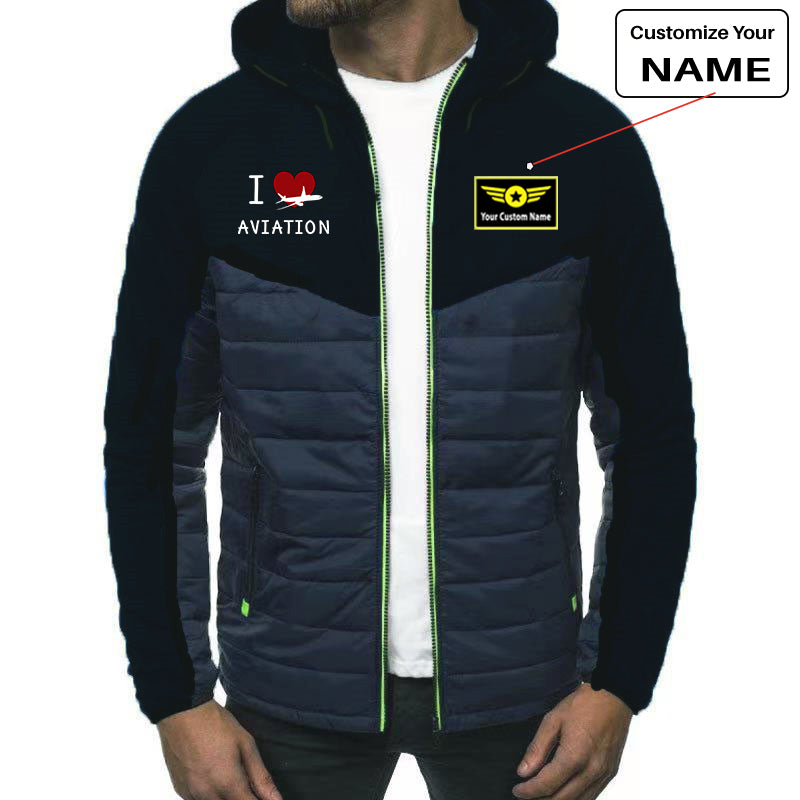 I Love Aviation Designed Sportive Jackets