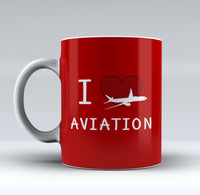 Thumbnail for I Love Aviation Designed Mugs