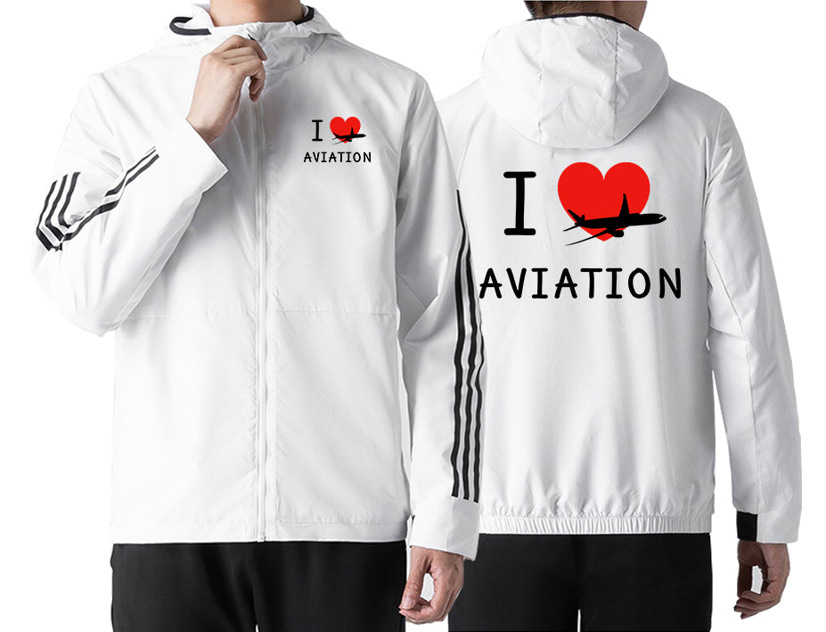 I Love Aviation Designed Sport Style Jackets