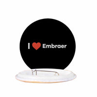 Thumbnail for I Love Embraer Designed Pins