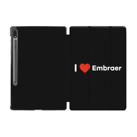 Thumbnail for I Love Embraer Designed Samsung Tablet Cases