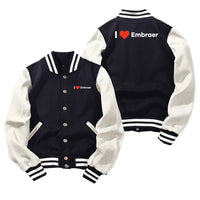 Thumbnail for I Love Embraer Designed Baseball Style Jackets