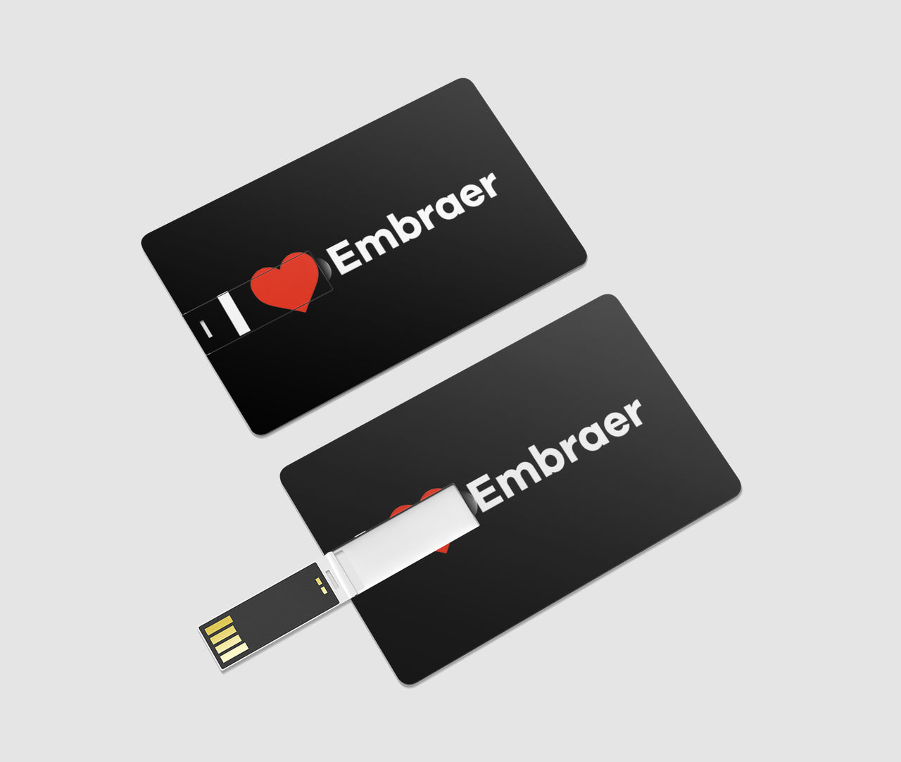 I Love Embraer Designed USB Cards