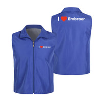 Thumbnail for I Love Embraer Designed Thin Style Vests