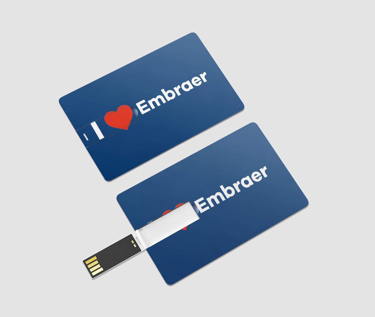 I Love Embraer Designed USB Cards