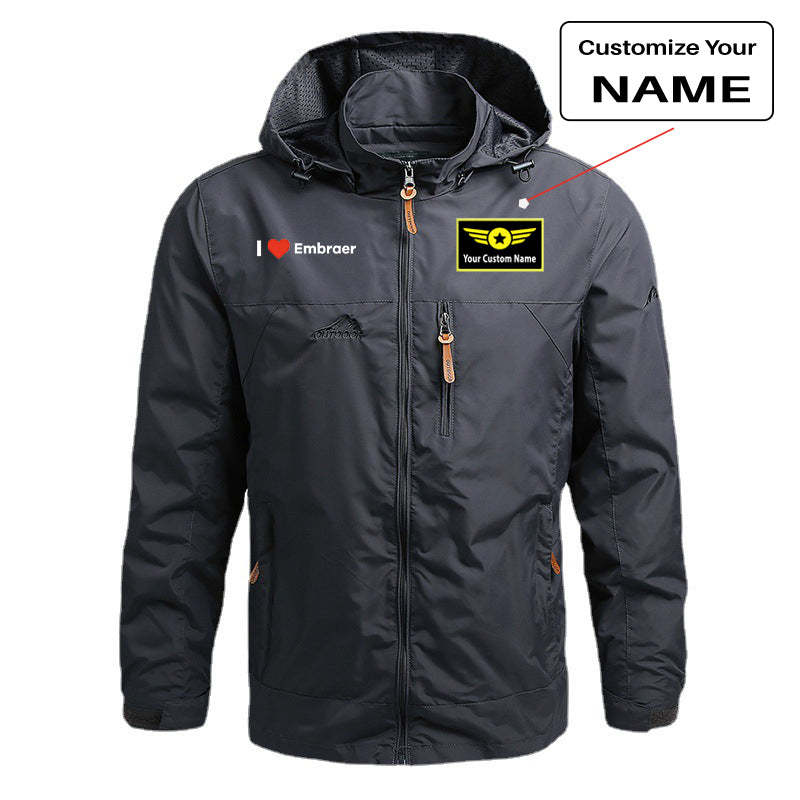 I Love Embraer Designed Thin Stylish Jackets