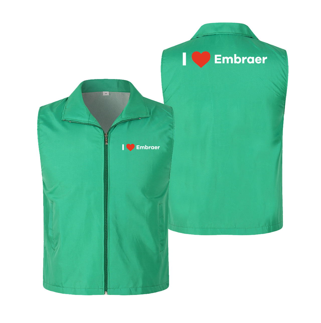 I Love Embraer Designed Thin Style Vests