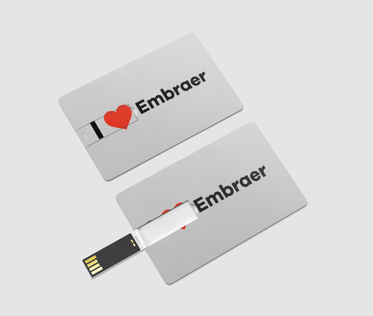 I Love Embraer Designed USB Cards