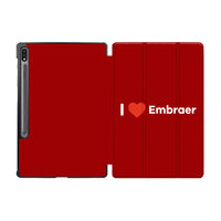Thumbnail for I Love Embraer Designed Samsung Tablet Cases