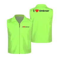 Thumbnail for I Love Embraer Designed Thin Style Vests