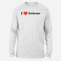 Thumbnail for I Love Embraer Designed Long-Sleeve T-Shirts