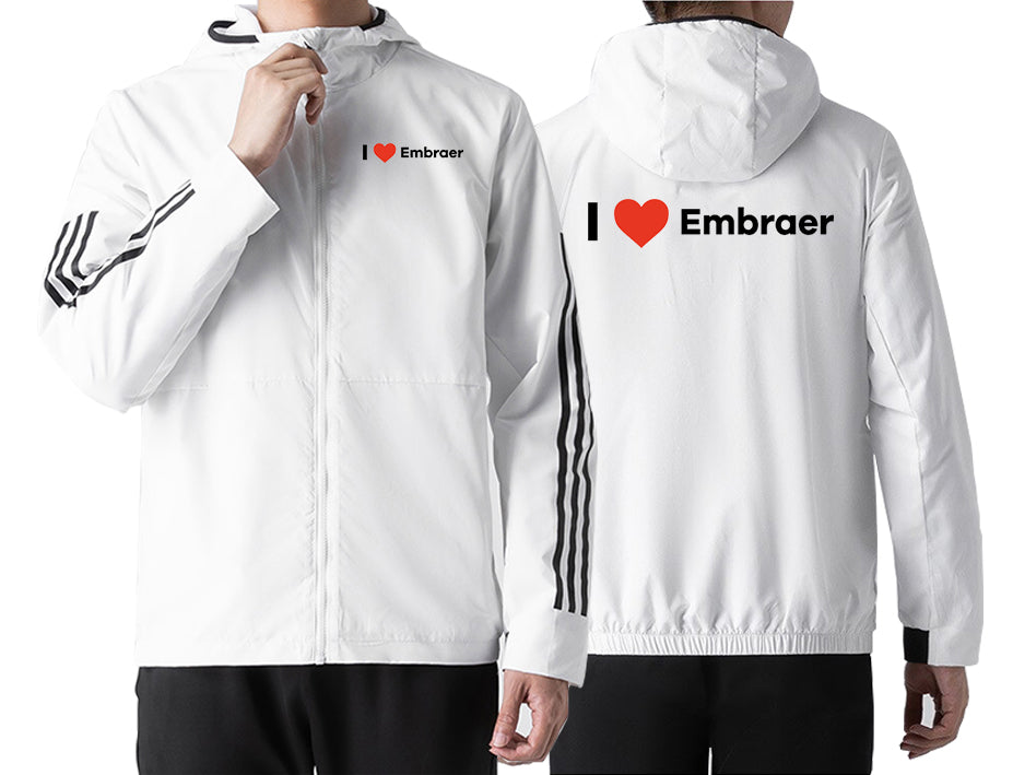 I Love Embraer Designed Sport Style Jackets
