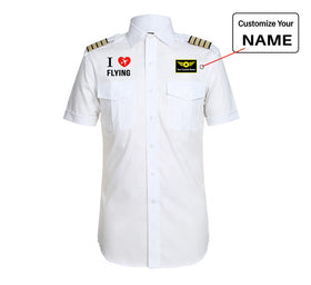 I Love Flying Pilot Shirts