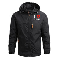 Thumbnail for I Love Flying Designed Thin Stylish Jackets