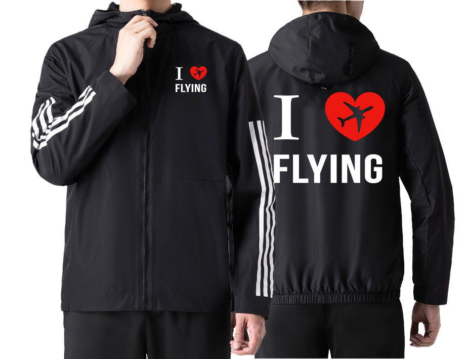 I Love Flying Designed Sport Style Jackets