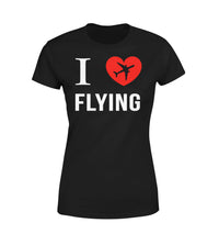 Thumbnail for I Love Flying Designed Women T-Shirts