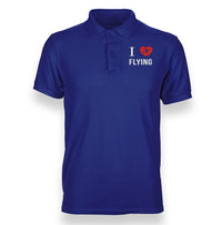 Thumbnail for I Love Flying Designed Polo T-Shirts