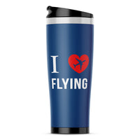 Thumbnail for I Love Flying Designed Travel Mugs