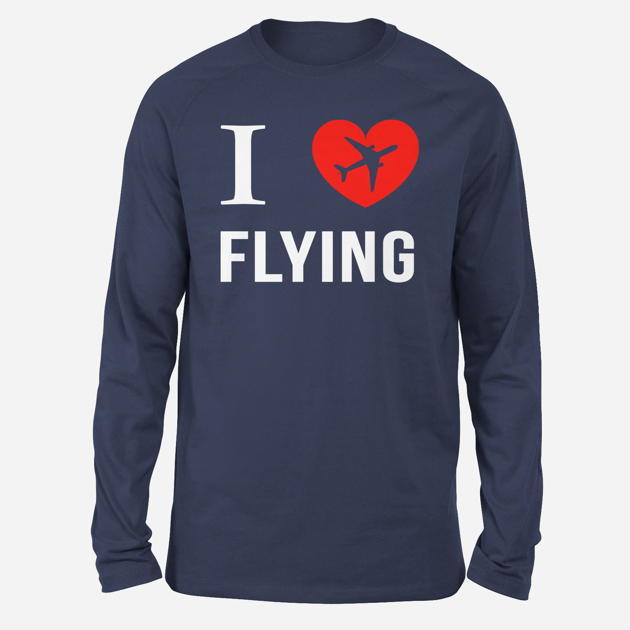 I Love Flying Designed Long-Sleeve T-Shirts
