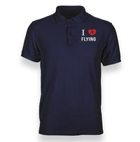 Thumbnail for I Love Flying Designed Polo T-Shirts