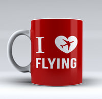 Thumbnail for I Love Flying Designed Mugs