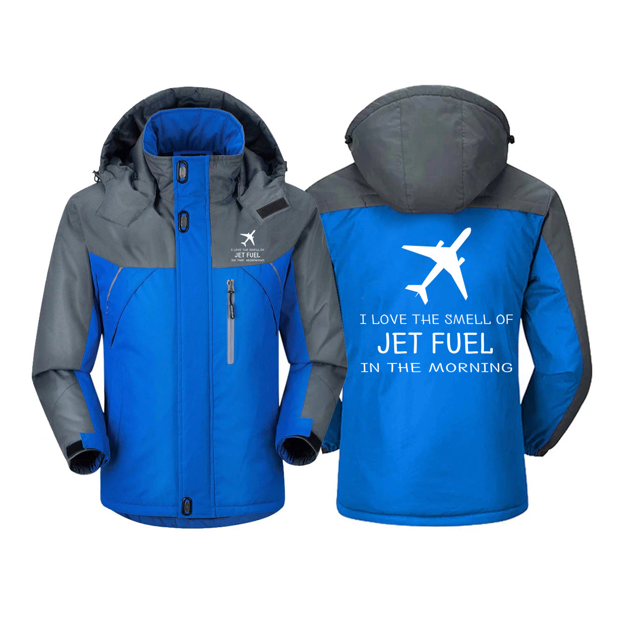 I Love The Smell Of Jet Fuel In The Morning Designed Thick Winter Jackets