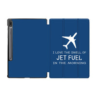Thumbnail for I Love The Smell Of Jet Fuel In The Morning Designed Samsung Tablet Cases