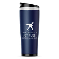 Thumbnail for I Love The Smell Of Jet Fuel In The Morning Designed Travel Mugs