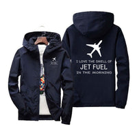 Thumbnail for I Love The Smell Of Jet Fuel In The Morning Designed Windbreaker Jackets
