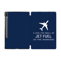 Thumbnail for I Love The Smell Of Jet Fuel In The Morning Designed Samsung Tablet Cases
