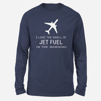 Thumbnail for I Love The Smell Of Jet Fuel In The Morning Designed Long-Sleeve T-Shirts