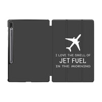 Thumbnail for I Love The Smell Of Jet Fuel In The Morning Designed Samsung Tablet Cases