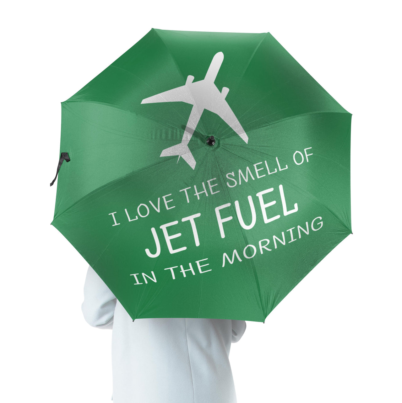I Love The Smell Of Jet Fuel In The Morning Designed Umbrella