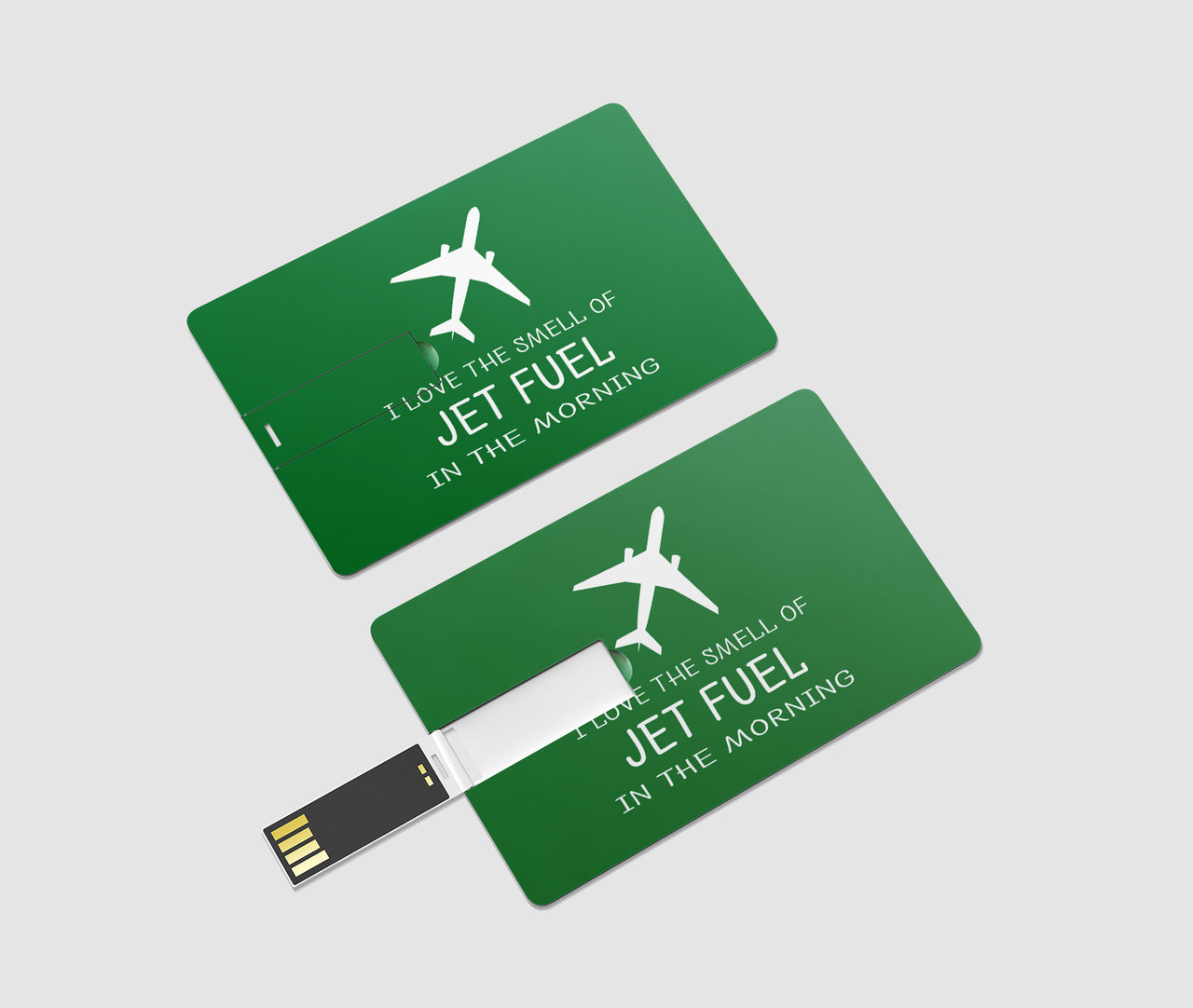 I Love The Smell Of Jet Fuel In The Morning Designed USB Cards