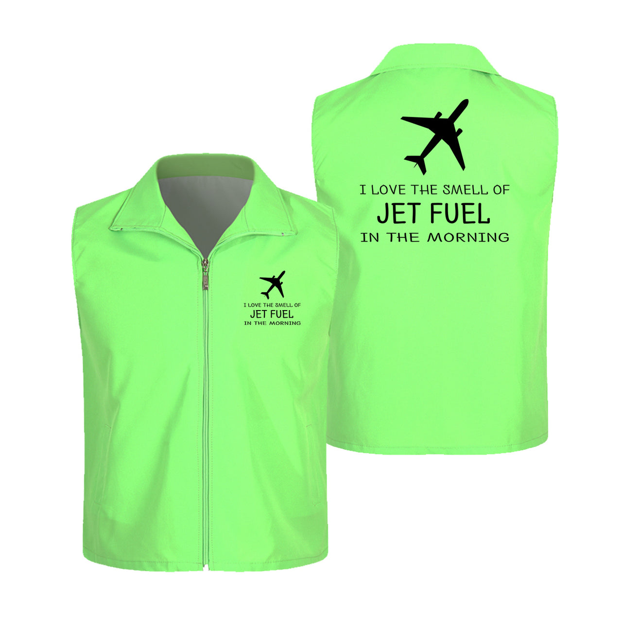 I Love The Smell Of Jet Fuel In The Morning Designed Thin Style Vests