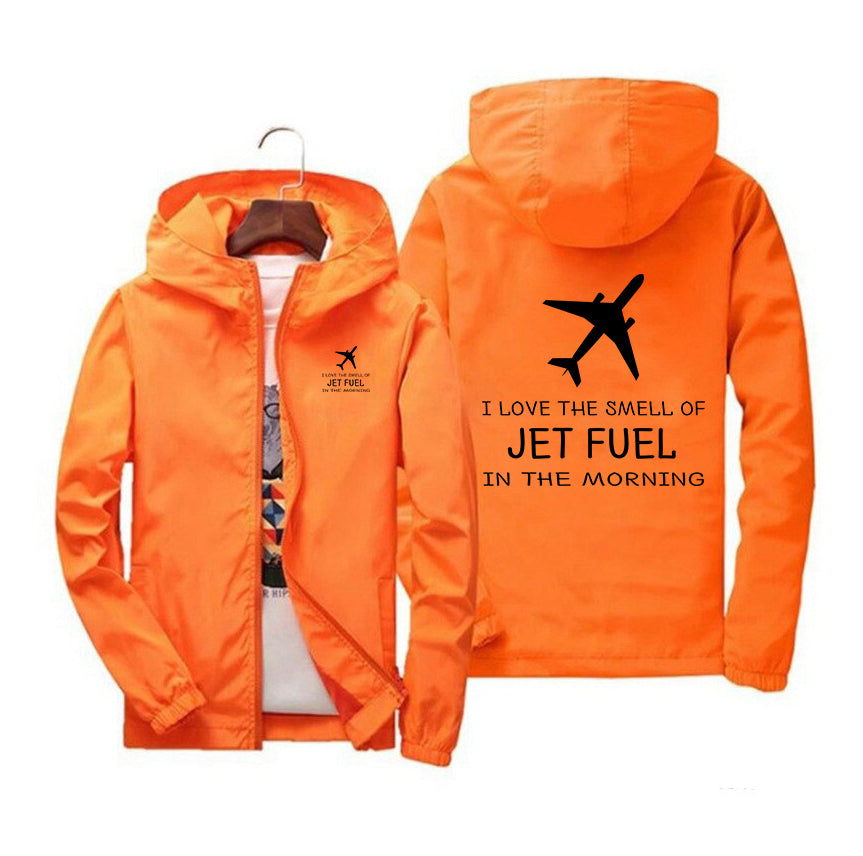 I Love The Smell Of Jet Fuel In The Morning Designed Windbreaker Jackets