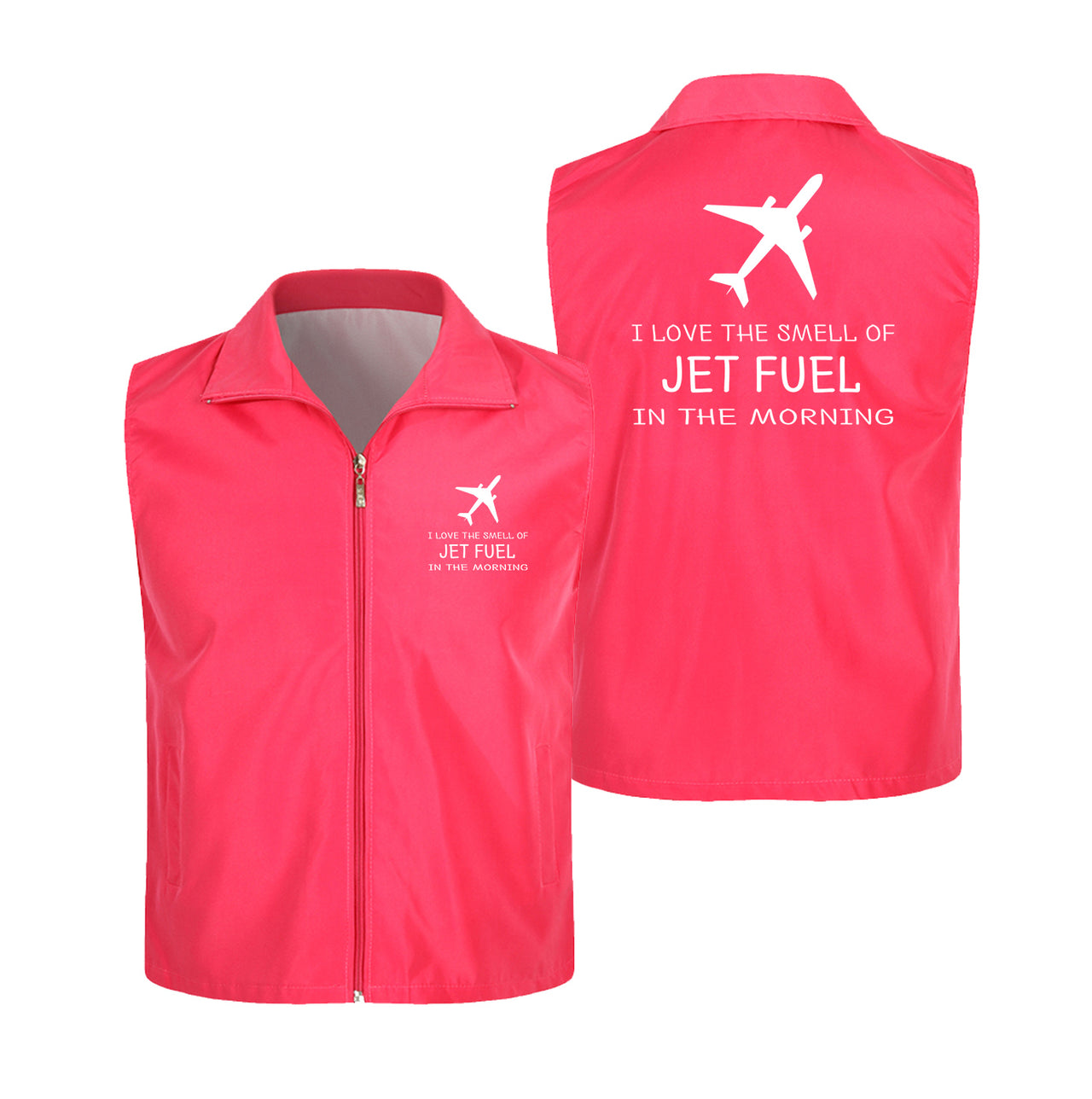 I Love The Smell Of Jet Fuel In The Morning Designed Thin Style Vests