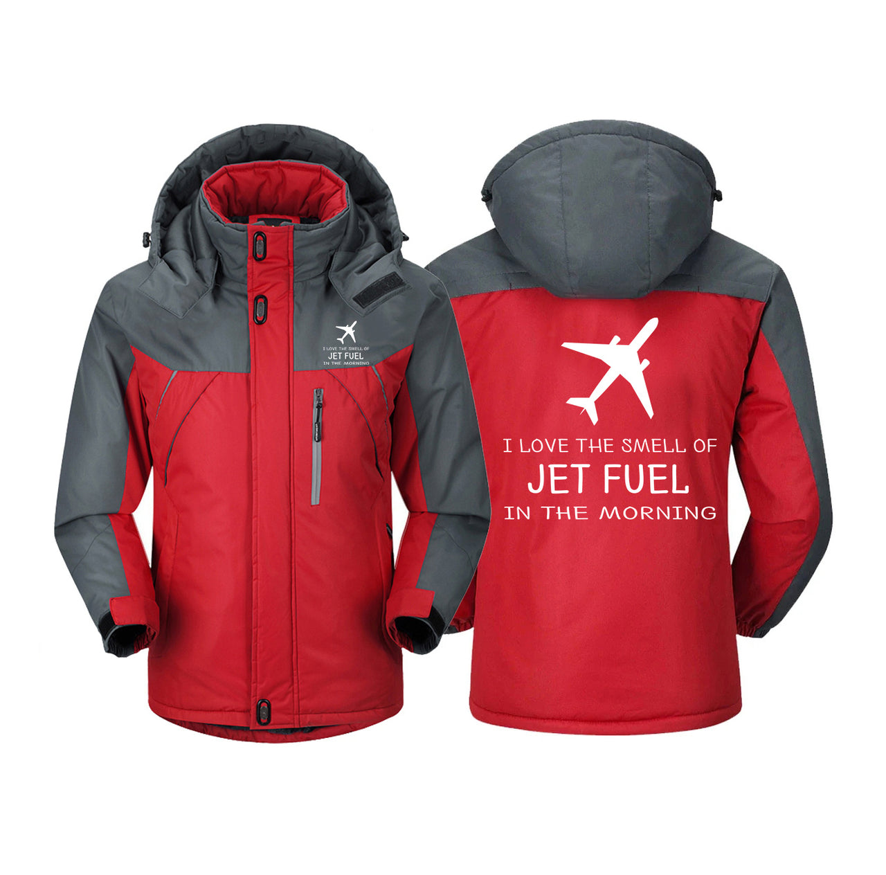 I Love The Smell Of Jet Fuel In The Morning Designed Thick Winter Jackets