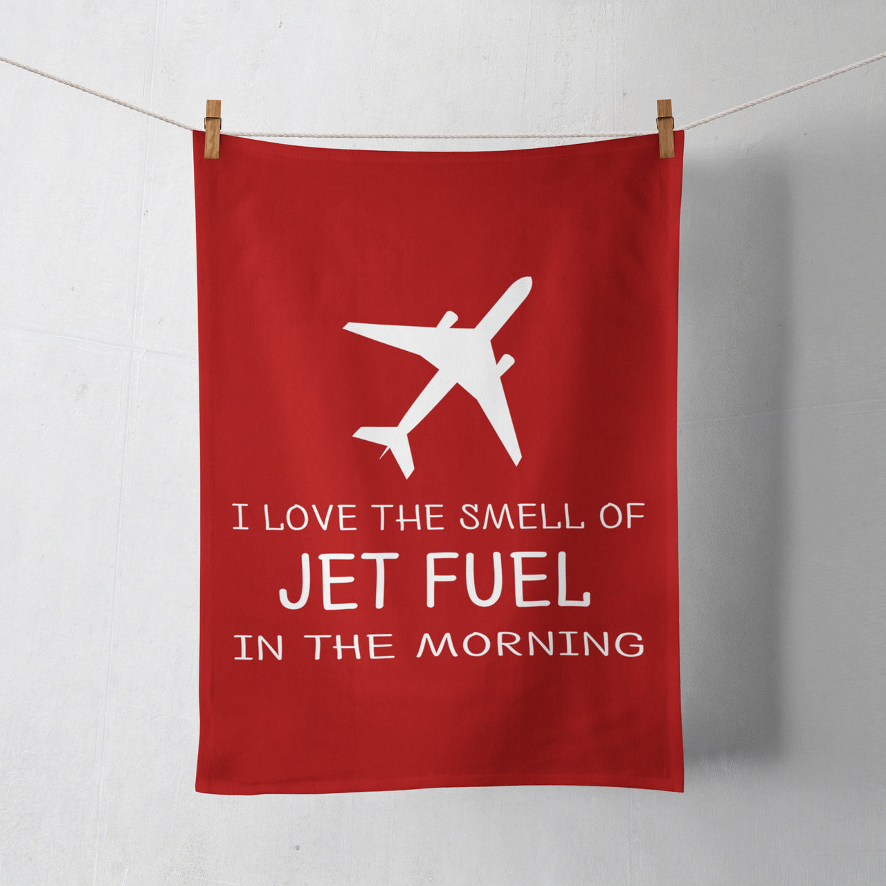 I Love The Smell Of Jet Fuel In The Morning Designed Towels